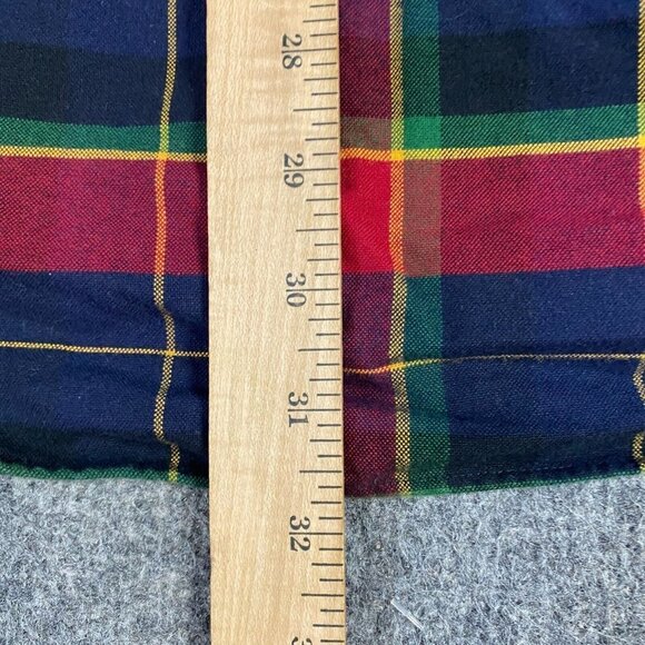 Polo Ralph Lauren Mens Shirt L Blue Red Plaid Oxford Button Down OCBD Yellow Lab - Picture 5 of 7